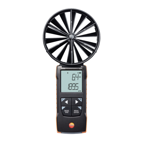 testo 417 Manual De Instrucciones
