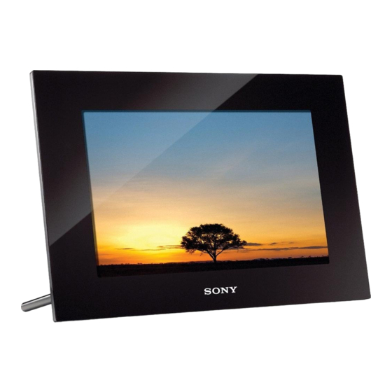 Sony DPF-X1000N Manual De Instrucciones
