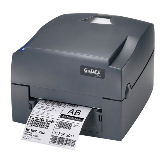 Godex G500 Serie Manuales