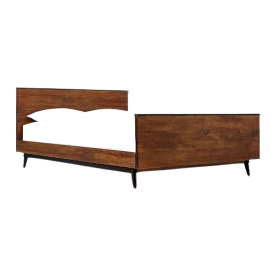 West Elm Lars Mid Cen Bed - Queen Size Instrucciones De Ensamblaje