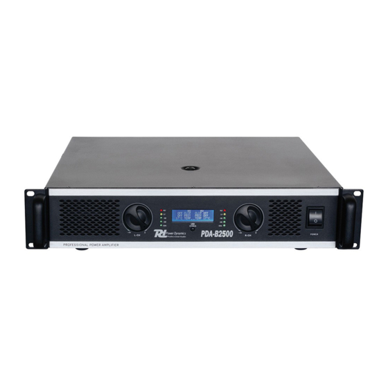 Power Dynamics PDA-B2500 Manual De Instrucciones