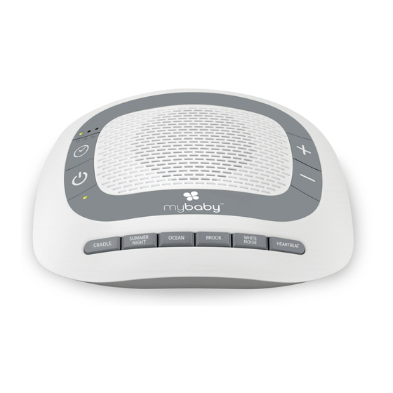 HoMedics mybaby SoundSpa Portable Manual De Instrucciones