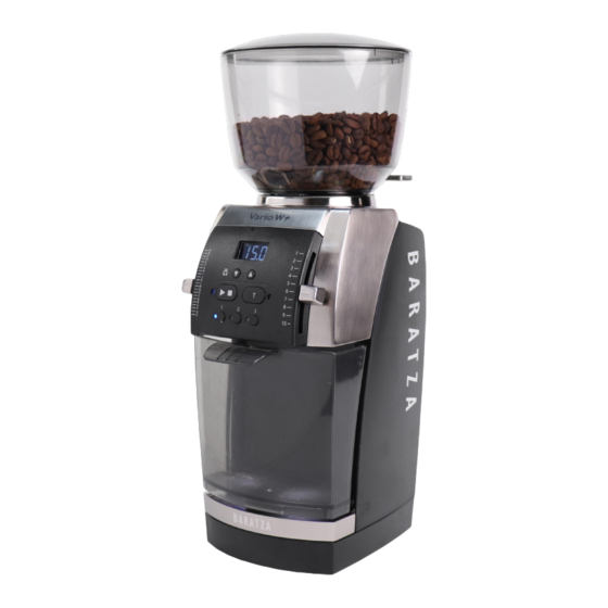 Baratza Vario W+ Guia De Inicio Rapido