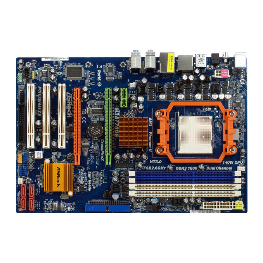 ASROCK M3A770DE Manual Del Usuario
