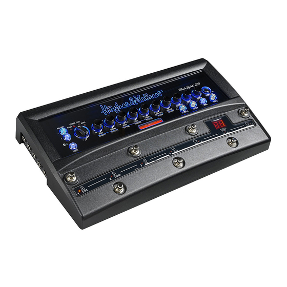 Hughes & Kettner Black Spirit 200 Head Manual De Instrucciones