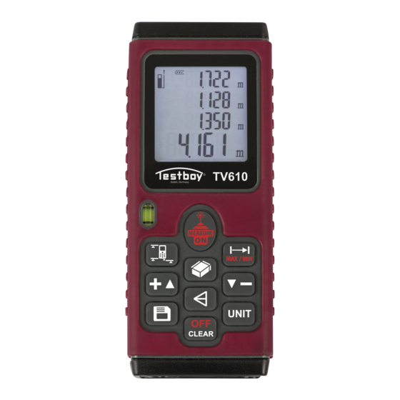 Testboy TV 610 Manual De Instrucciones