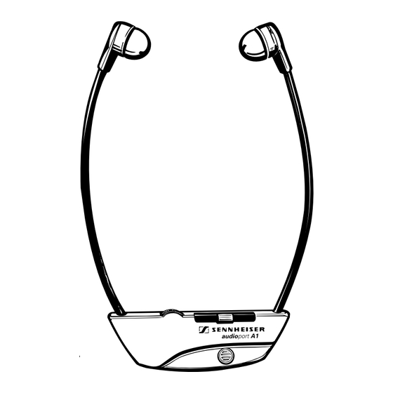 Sennheiser audioport A1 Instrucciones Para El Uso