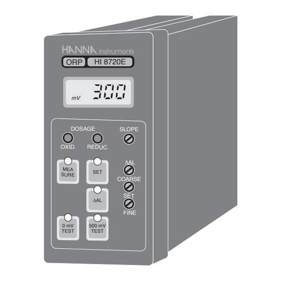 Hanna Instruments HI 8510 Manual De Instrucciones