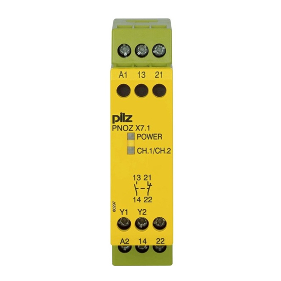 Pilz PNOZ X7.1 Manual De Instrucciones