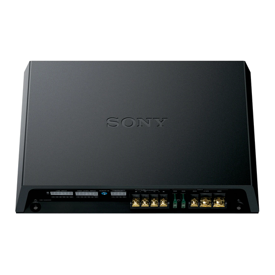 Sony XM-GS6DSP Manual De Instrucciones