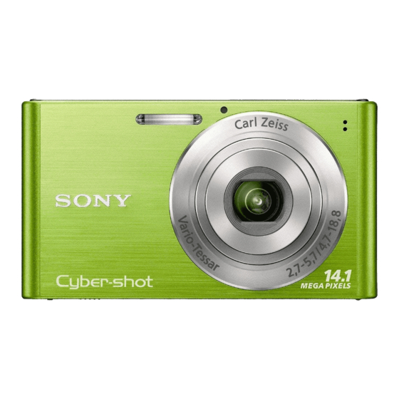 Sony Cyber-Shot DSC-W320 Manual De Instrucciones