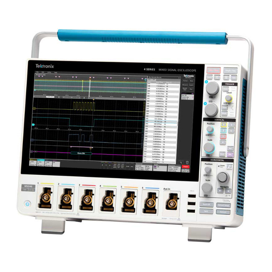 Tektronix 4 Serie Manual De Inicio Rápido