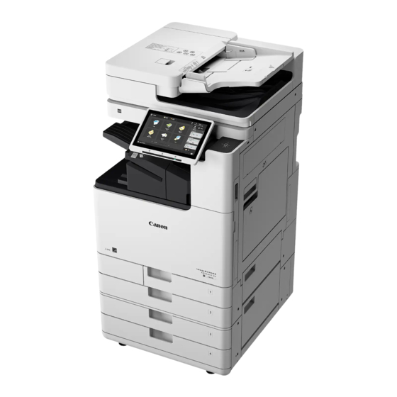 Canon imageRUNNER ADVANCE DX 4845i Guia De Instalacion