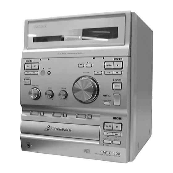 Sony CMT-CP333 Manual De Instrucciones