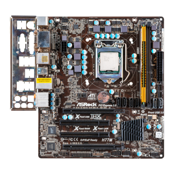 ASROCK H77M Manual De Instrucciones