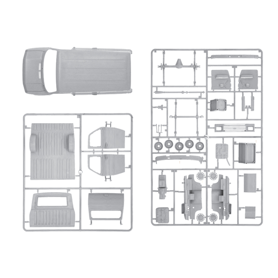 Italeri FORD TRANSIT MK2 Manual De Instrucciones