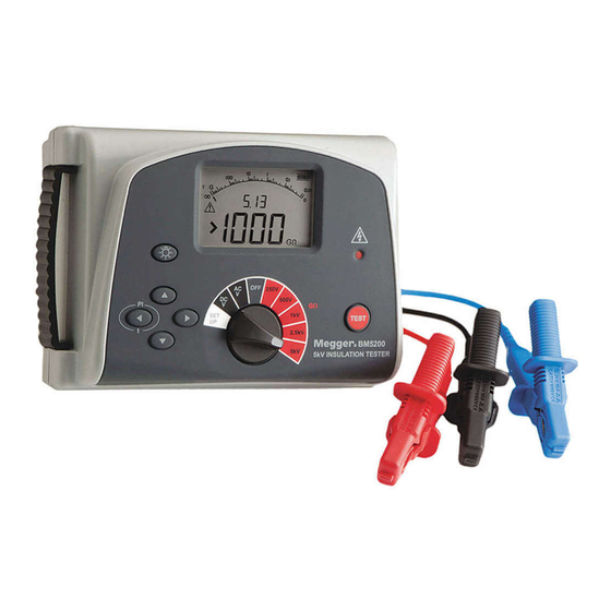 Megger BM5200 Guia De Inicio Rapido