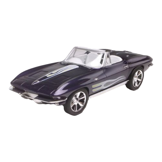 REVELL '63 CORVETTE CONVERTIBLE Instrucciones De Montaje