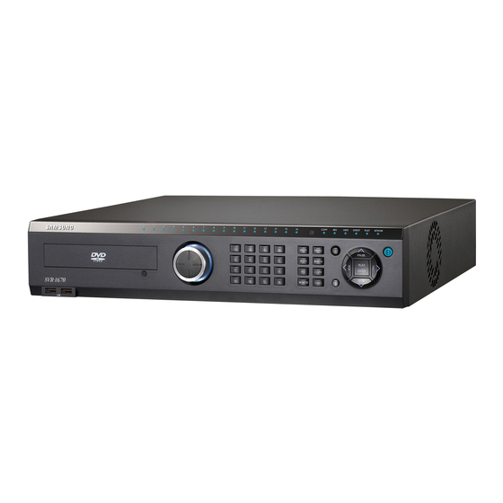 Samsung SVR-1670 Guía Rápida