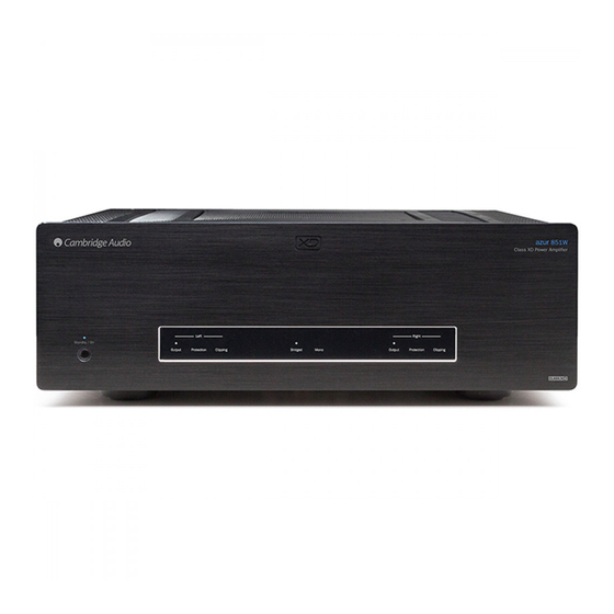Cambridge Audio azur 851W Manual Del Usuario