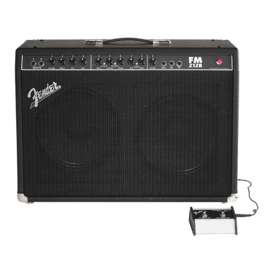 Fender FM 212R Instrucciones De Funcionamiento
