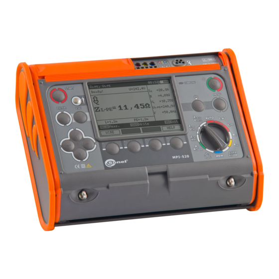 Sonel MPI-520 Manual De Instrucciones