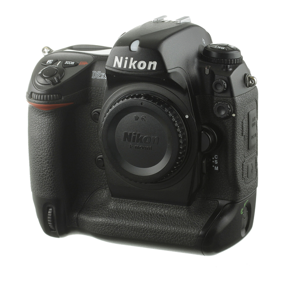 Nikon D2Xs Manual Del Usuario
