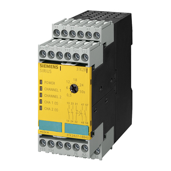 Siemens 3TK2827 Instructions De Service