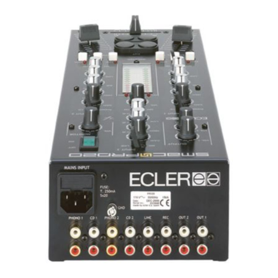 Ecler SMAC PRO20 Manual De Instrucciones