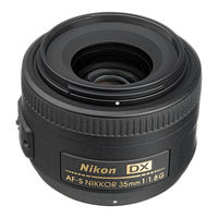 Nikon Nikkor AF-S DX 35mm f/1.8G Manual Del Usuario