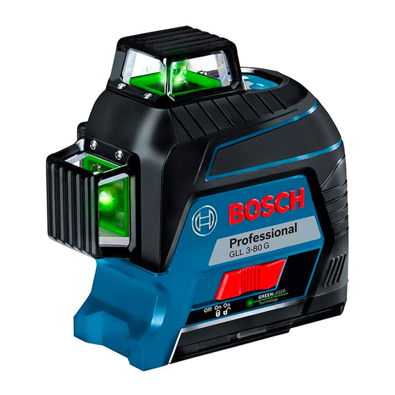 Bosch GLL 3-80 G Professional Manual Original