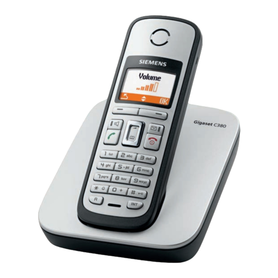 Siemens Gigaset C380 Manual Del Usuario