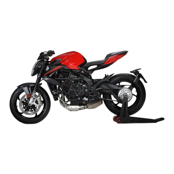 MV Agusta BRUTALE 800 2020 Manual Del Usuario