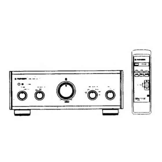 Pioneer A-07 Manual De Instrucciones