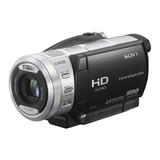 Sony Handycam HDR-SR1 Guía De Operaciónes