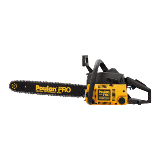 Poulan Pro 295 Manual De Instrucciones