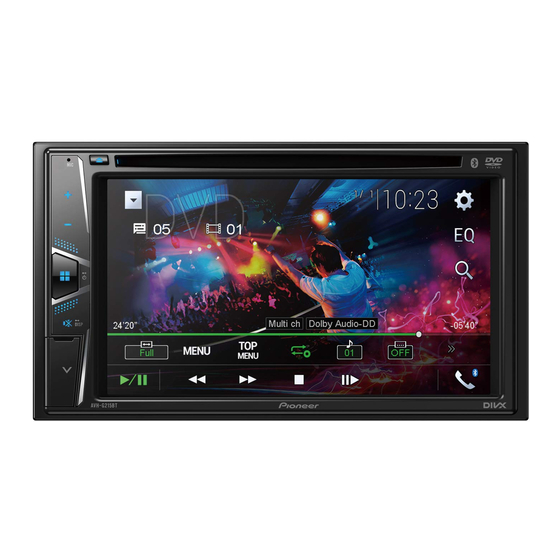 Pioneer AVH-G225BT Manuales