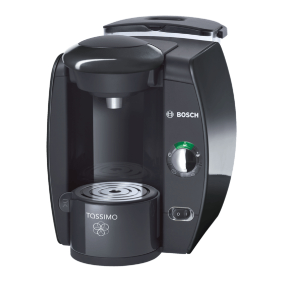 Bosch TASSIMO FIEDLIA TAS40 Serie Manuales