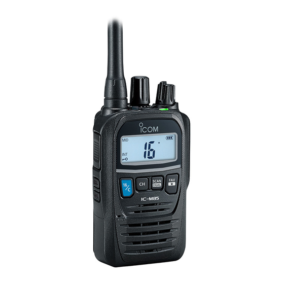 Icom iM85E Manual Básico