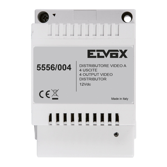 Vimar ELVOX 5556/004 Instrucciones Instalador