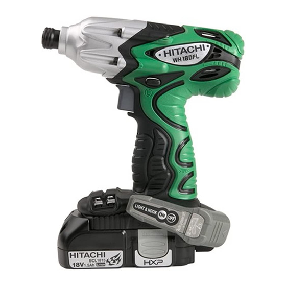 Hitachi Koki WH 18DFL Instrucciones De Manejo