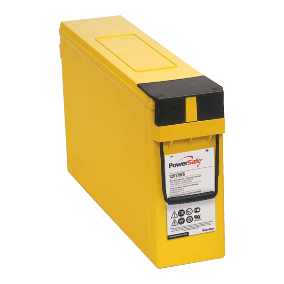 EnerSys PowerSafe Normas De Instalación, Utilización Y Mantenimiento