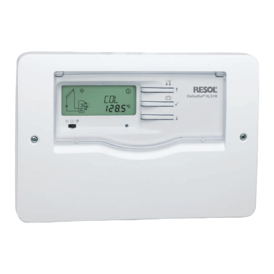 Resol DeltaSol AL EHE Manual Para El Instalador Especializado