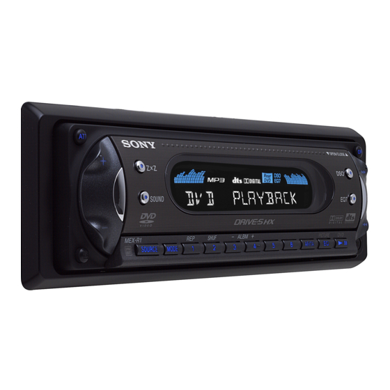 Sony MEX-R1 Manual De Instrucciones