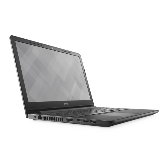 Dell Vostro 15–3568 Manual Del Usuario