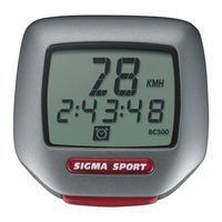 SIGMA SPORT BC 500 Manual Del Usuario