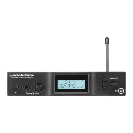 Audio-Technica M3 Configuración Y Funcionamiento