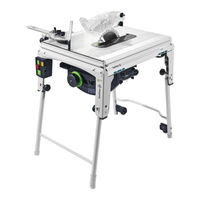 Festool TKS 80 EBS Control Del Funcionamiento
