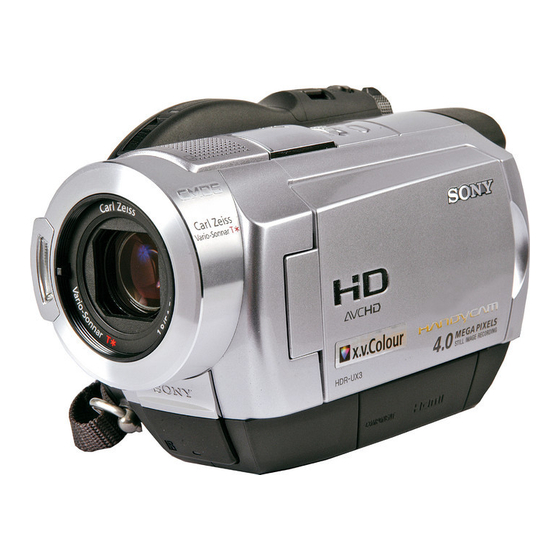 Sony HANDYCAM HDR-UX3E Manual De Instrucciones