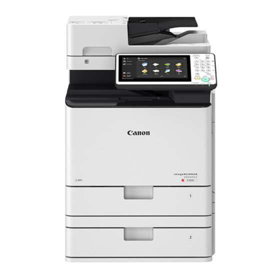 Canon imageRUNNER C356iF Guía De Preguntas Frecuentes